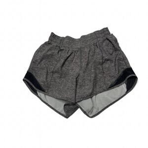 Lululemon Hotty Hot Shorts Heather Liz Multi Black Shorts Size 4 Running Shorts